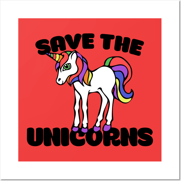 Save the unicorns Wall Art by bubbsnugg